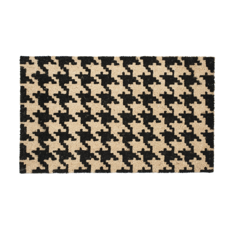 Tapis de porte houndstooth Stahr