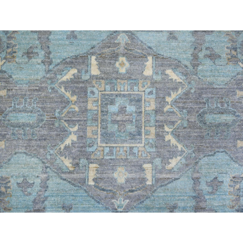 One-of-a-Kind 9'1" X 11'9" New Age Wool Area Rug in