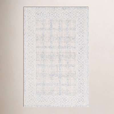 Hand-Tufted Geometric Wool Rug