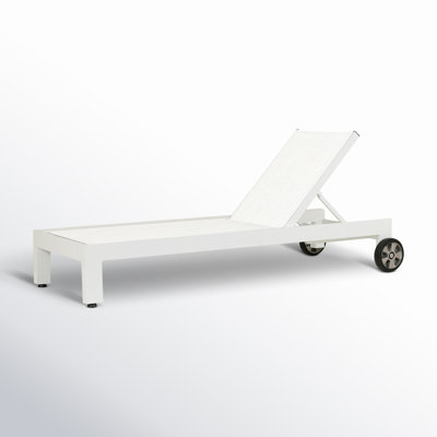 Camela 79.53'' Outdoor Aluminum Chaise Lounge