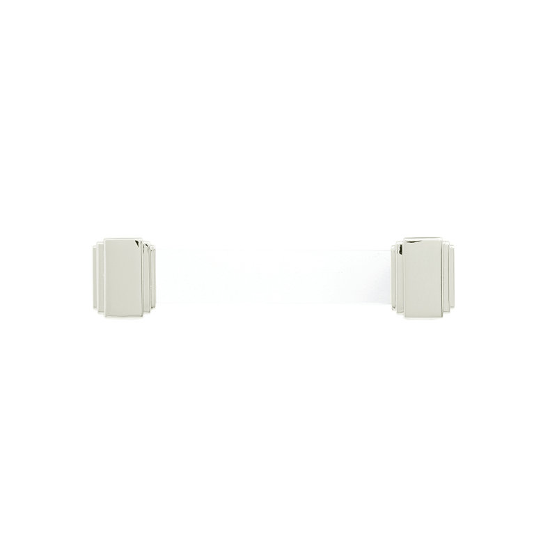 Poignée barre Belleclaire   , Nickel poli, 3 3/4"