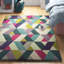 Abrar Geometric Wool Hand Woven Area Rug-25469884