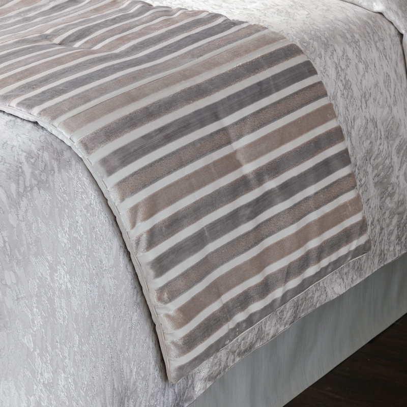 Vionnet Striped Bed Runner, Queen