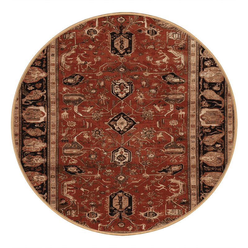 Tapis brun lavable à la machine