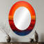 Décoration de miroir mural orange orange jaune coucher de soleil III-836467038