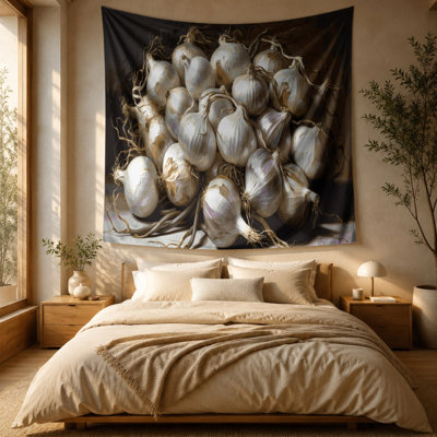 Vegetables Pearl Onion Wall Tapestry