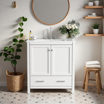 Meuble-lavabo 30 po avec lavabo simple