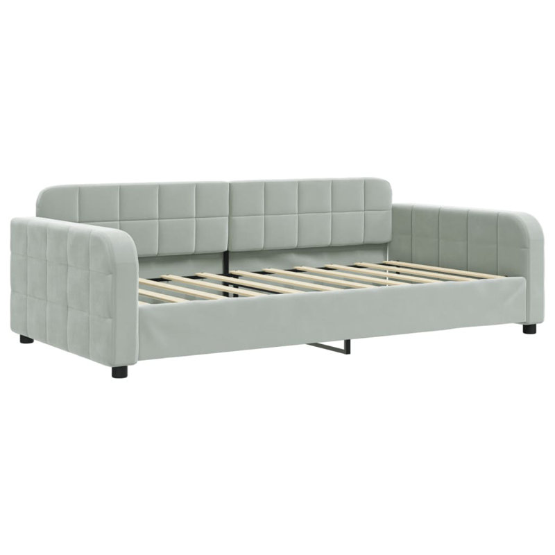 Hadwin Upholstered Daybed, Light gray, Without Mattress