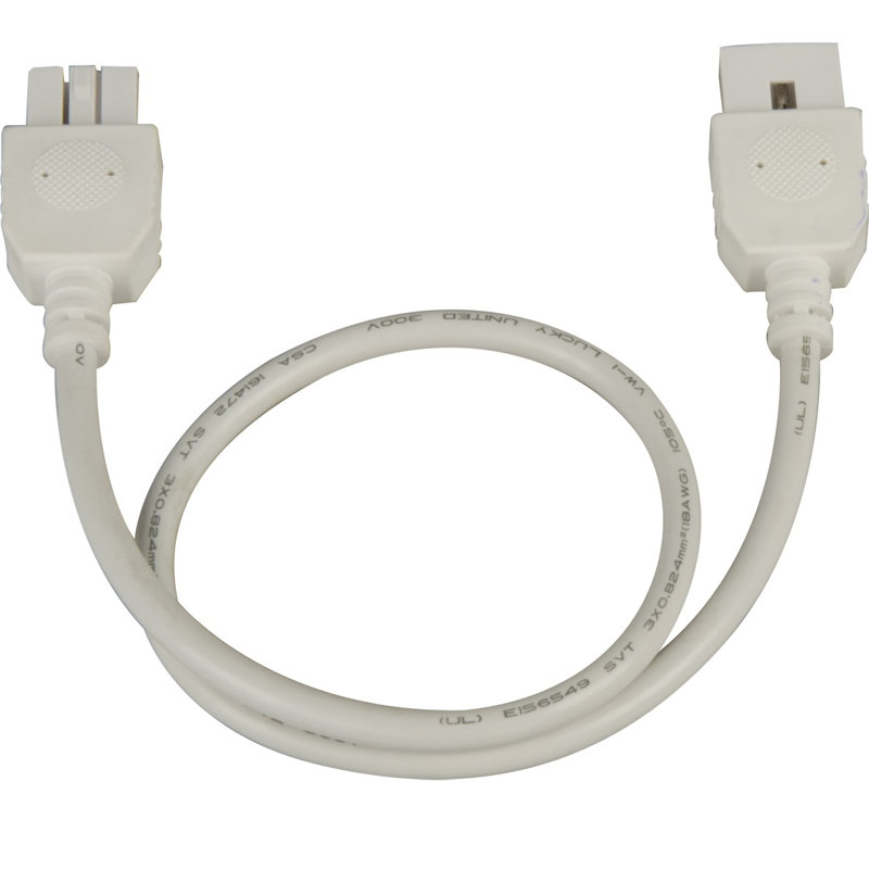 Statesboro MXInterLink4 Connector Cord, White, 0.5" H x 9" W x 1" D