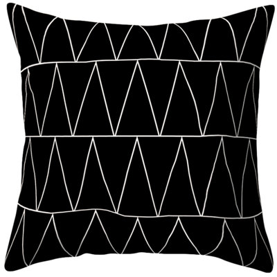 (With Or Without Inserts) Set of 2 Square Geometric Pattern Pillows
