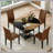 Versatile Dining Set With Modern Design And Practical Storage-193295160