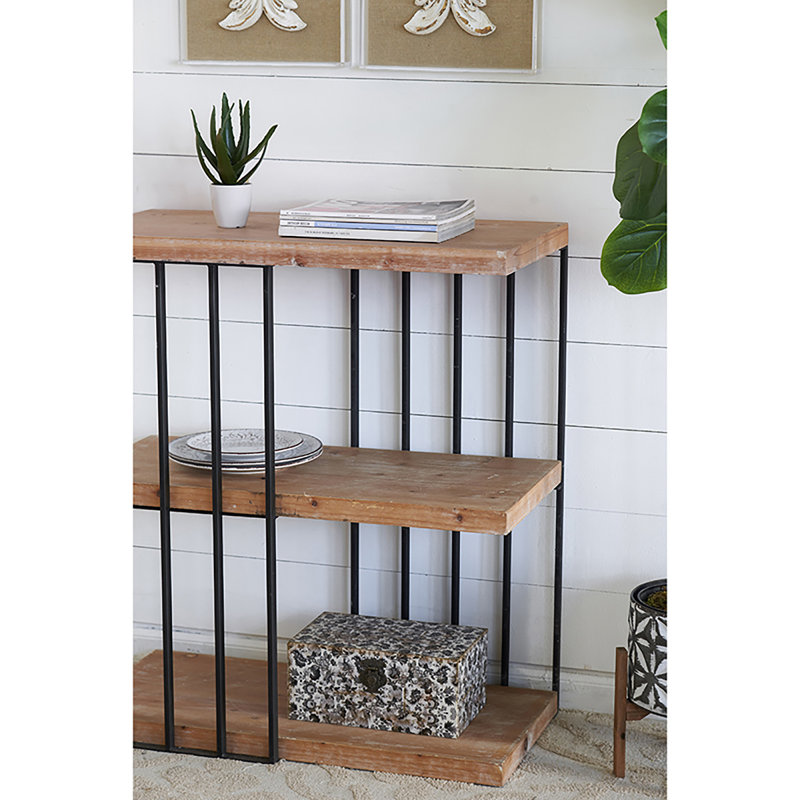 31.5x16.5x35" Mustard Etagere Bookcase