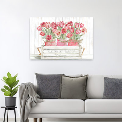 Trio de tulipes roses