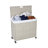Modern Wicker Rolling Laundry Hamper with Handles-100969977