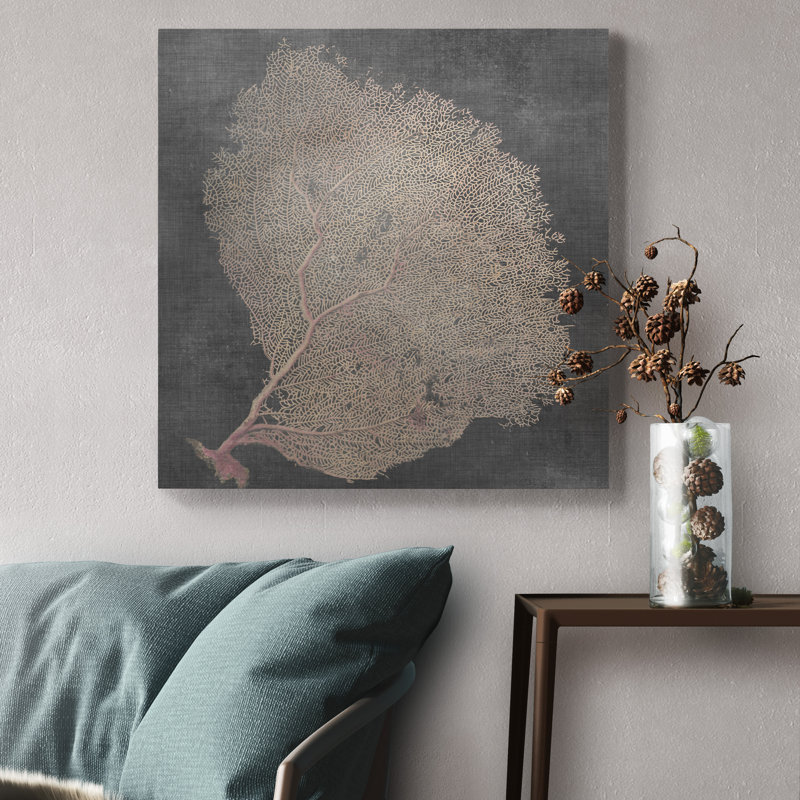 « natural sea fan ix »-reproduction d’art sur toile tendue, H 32 po x l 32 po x P 1 po