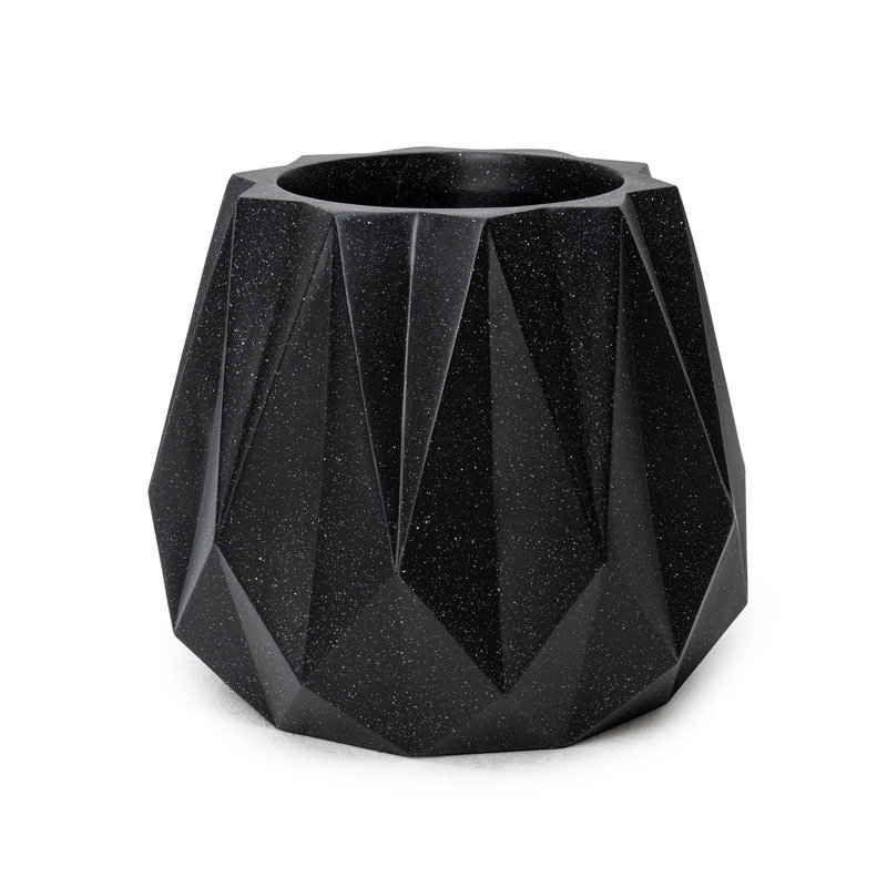 Jardinière Elenis de 18 pouces de hauteur, Noir