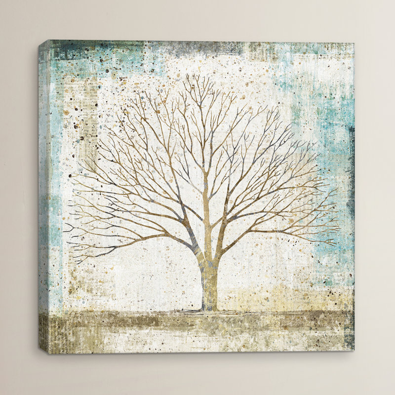 «Solitaire Tree Collage», reproduction d'art sur toile tendue, H 37 po x l 37 po x P 1,5 po