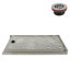 Base de douche en acrylique de coin Streamline l 60 po x P 36 po, drain inclus