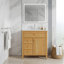 Meuble-lavabo de salle de bain avec lavabo et rangement polyvalent-2075485845-2075485846