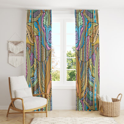 Semi Sheer Curtain Panel Pair