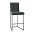 Ian Upholstered Bar Stool with Metal Frame