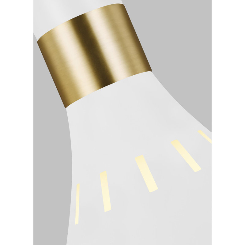 Joan 1 - Light Single Pendant, White/Gold, White/Gold