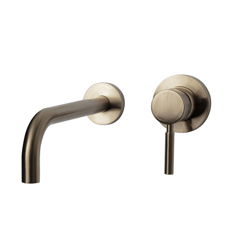 Cigno Wall Mounted Bathroom Faucet, Brushed Nickel