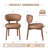 Upholstered Solid Wood Dining Chair-996183618