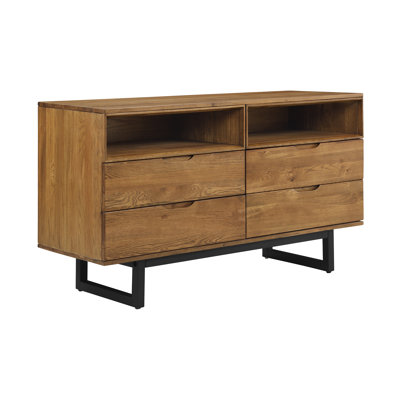 4 Drawer 59" W Double Dresser
