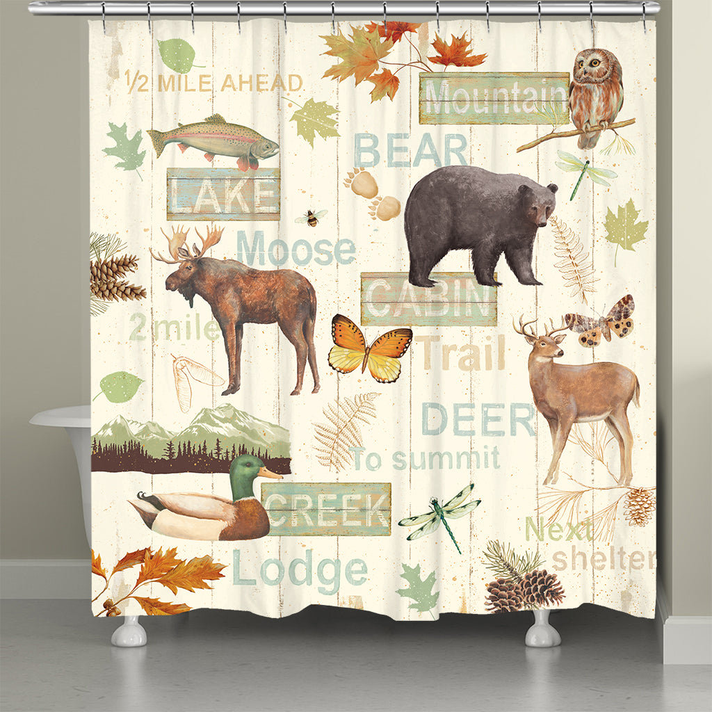 East Urban Home Mountain Lodge Shower Curtain Wayfair
