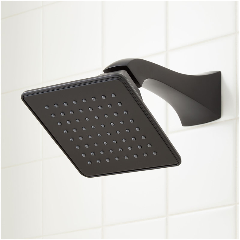 Vilamonte Pressure Balance Shower System with Slide Bar and Hand Shower - Matte Black, Matte Black