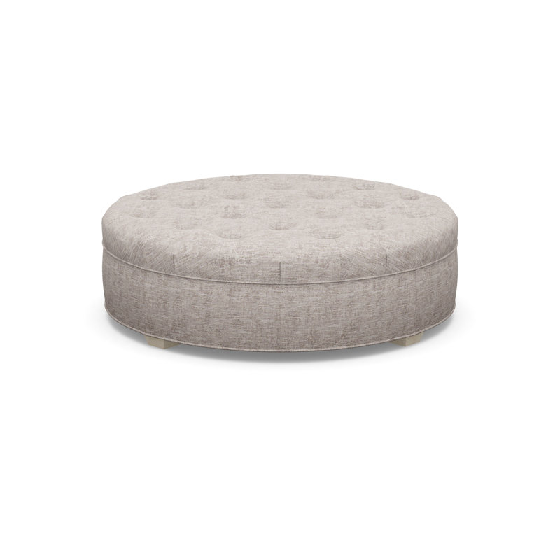 Round Ottoman, 9637-80, Sandstone
