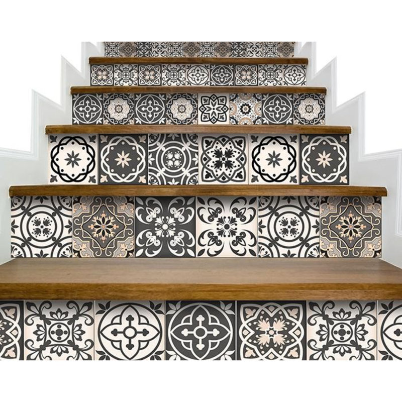 Décoration murale mosaïque, H 5 po x l 5 po x P 0,1 po