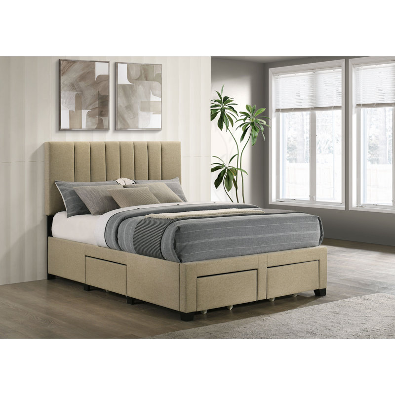 Lit double avec rangement Wheatland, Full / Double