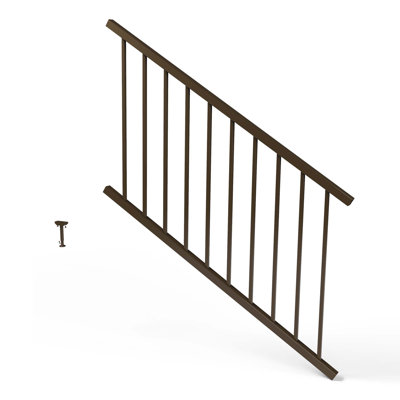 Inspire Railing 32.5-in H Aluminum Stair Panel with Brackets