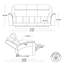 Canapé inclinable électrique en cuir véritable brun clair 87,8 po avec repose-tête réglable