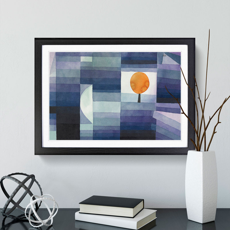 The Harbinger of Autumn by Paul Klee - Picture Frame Painting, Black, 48cm H x 65cm W x 2cm D