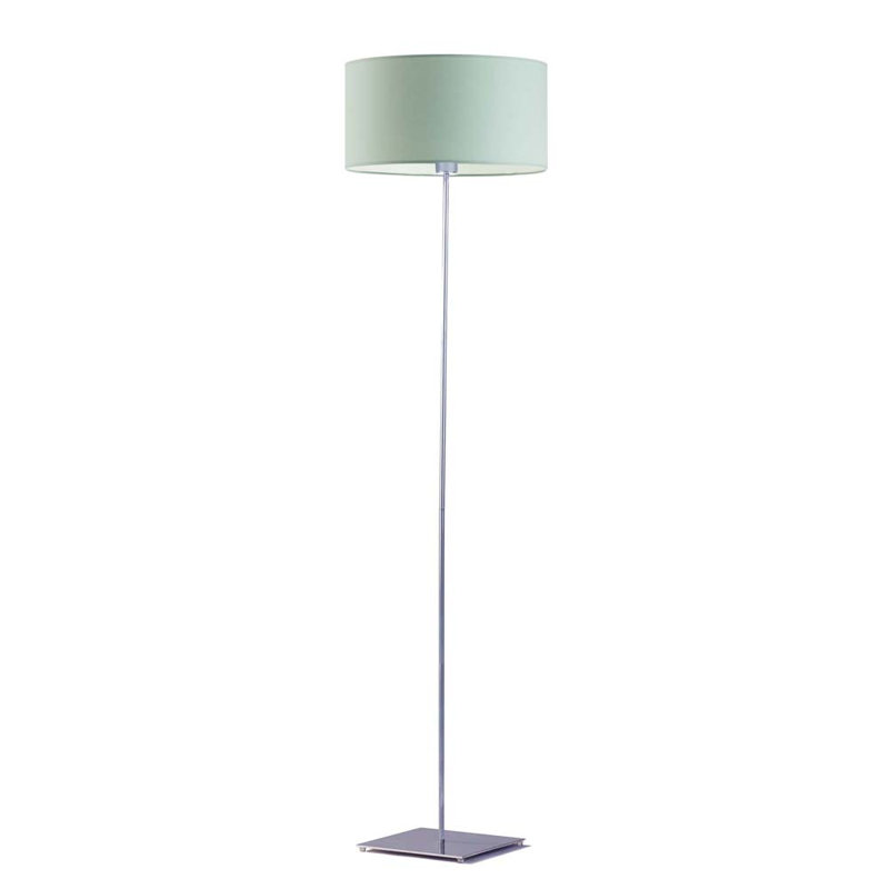 Asawer 156cm Traditional Floor Lamp, Mint, Silver