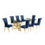 Ensemble de salle à manger rectangulaire L 95 po x l 46,00 po Solie-1516736518-1516736541-1509893560