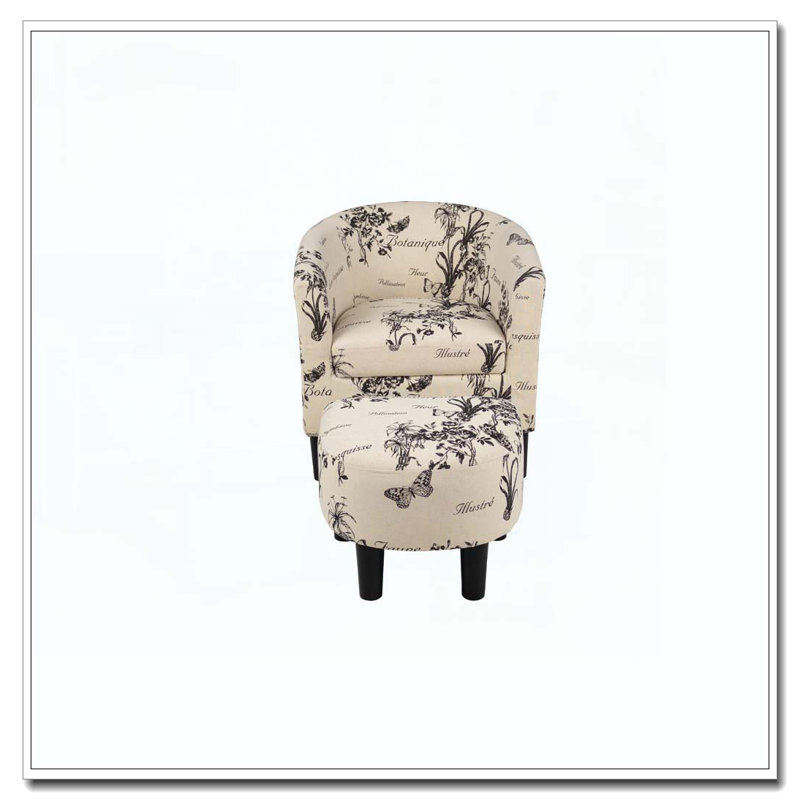 Chaise d'appoint et repose-pieds