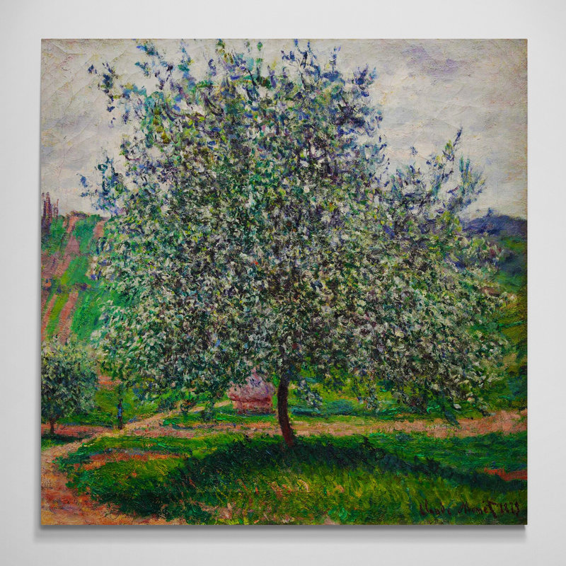 The Apple Tree by Claude Monet - Wrapped Canvas Art Prints, 41cm H x 41cm W