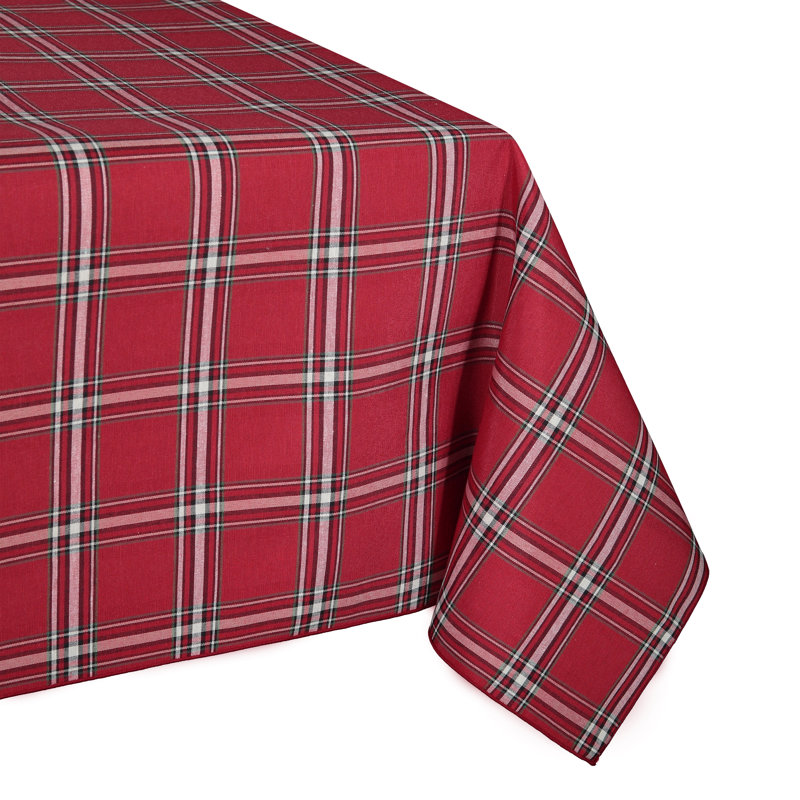 Latricia Plaid Tablecloth, 84" x 60” Oblong