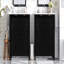 Ensemble de meuble-lavabo 72 po avec deux meubles-lavabos (séparés), deux lavabos en céramique, des portes à fermeture en douceur et une tablette réglable - Armoire de rangement espresso rétro pour une organisation élégante