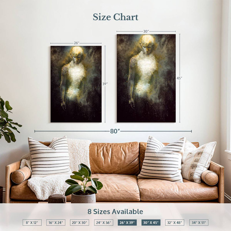 Leisha Human Abstract, 39" H x 26" W