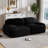 Compression Sofa, Loveseat, Corduroy Fabric Sofa, For  living rooms bedrooms Audiovisual Room-114216807