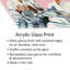 Galantine rose imprimé sur verre acrylique-87927449