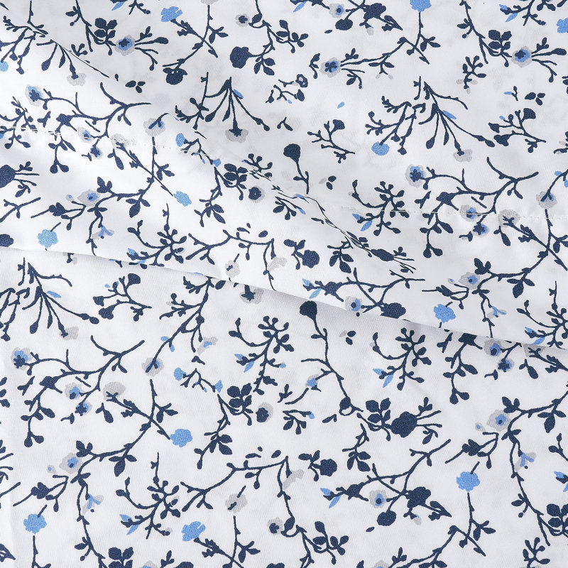 Julia Blue King 4pc Sheet Set, King