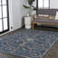 Tapis d'intérieur / extérieur crème / bleu marine Bilol-1920406680