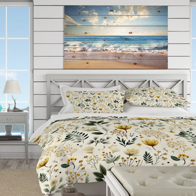 Botanical Neutrals Boho Pattern - Botanical Duvet Cover Set - Microfiber Polyester