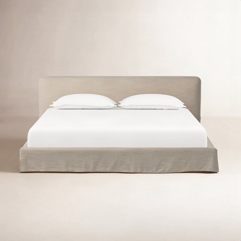 Aidan Slipcover Bed-Savoy Parchment-Queen, King